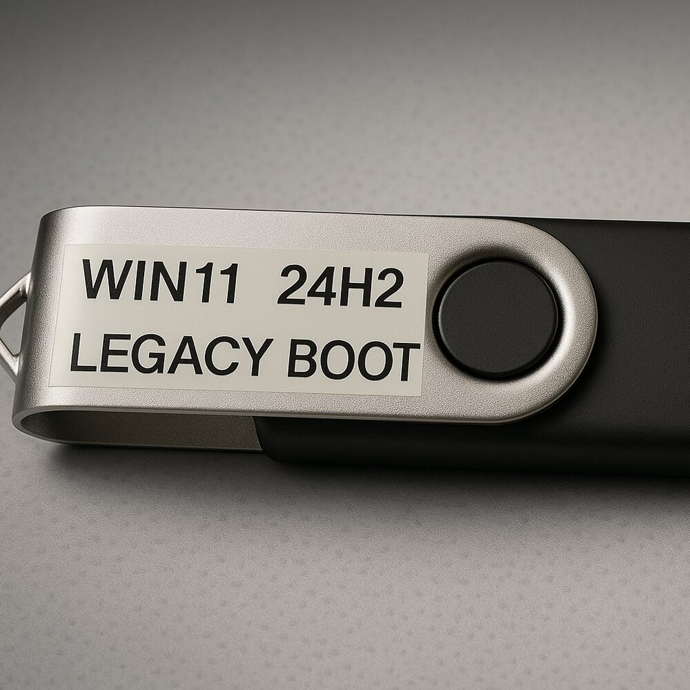 Windows 11 24H2 Bootable USB 64-bit PC or Laptop Legacy No Secure boot TPM 2.0